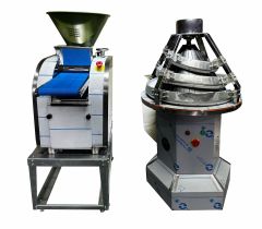 Mini Hamur Kestart ve Yuvarlama Konik Makinesi 2'li Set